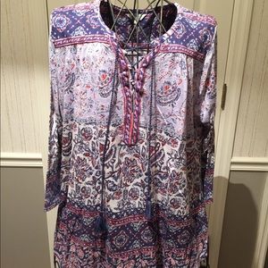 Casual Lace-up Tunic